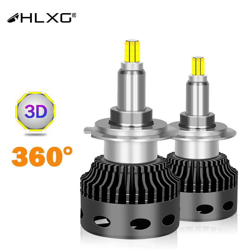 H11 H1 LED Canbus 360 30000LM H7 H4 Car Headlight Bulb HB3 HB4 9012