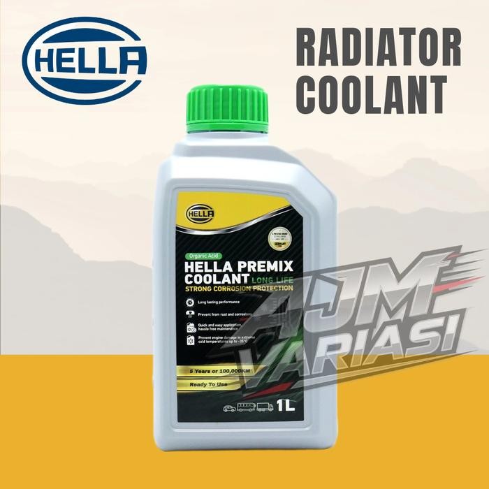 Air Radiator Coolant Hella Hijau 1 Liter - Radiator Coolant