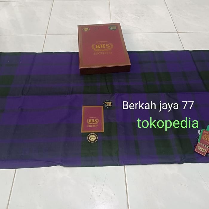 Prom0Besar- Sarung Bhs Kdt Motif Kotak Jadul Original
