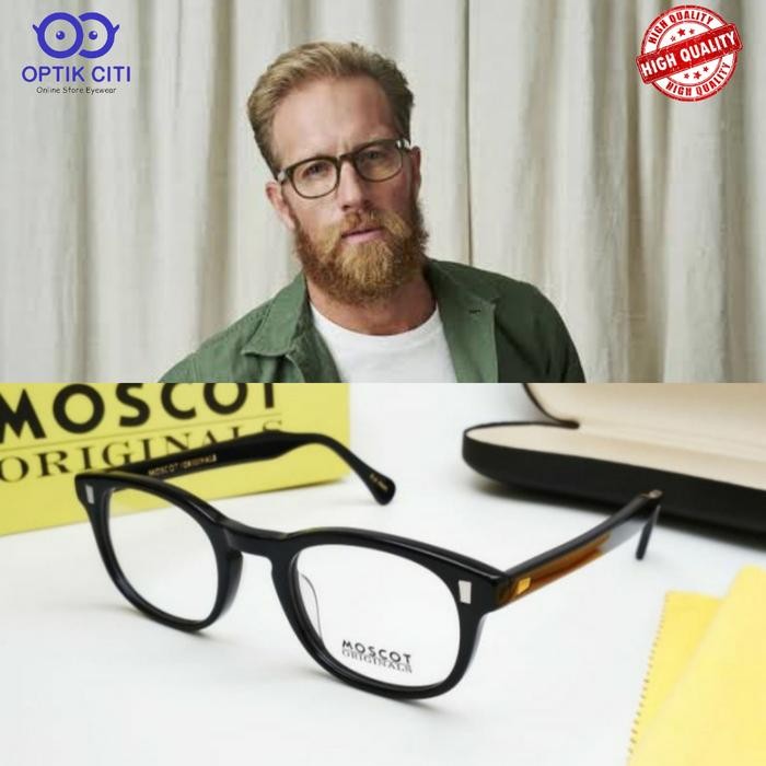 Promo Frame Kacamata Pria Bulat Moscot Zilch Premium Grade Original
