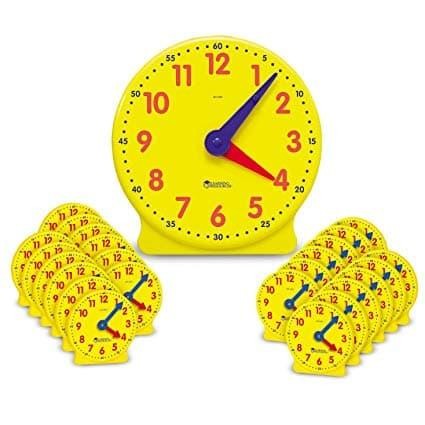 q2qh- Learning Resources Mini Gear Clock 4Inch (Per-Pieces)