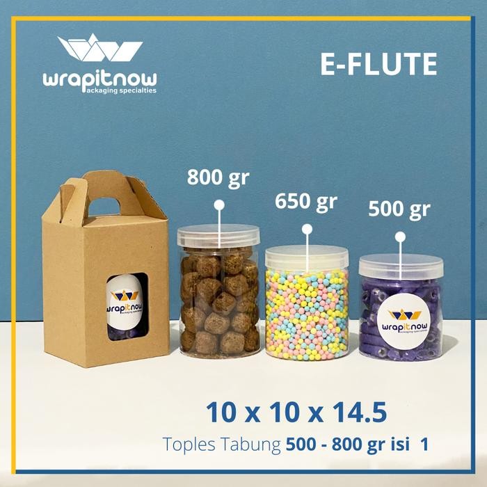 4psy- (20 Pcs) Gable Box 10X10X14.5 Gable Toples Tabung 500 Gr 650 Gr 750 Gr 800 Gr