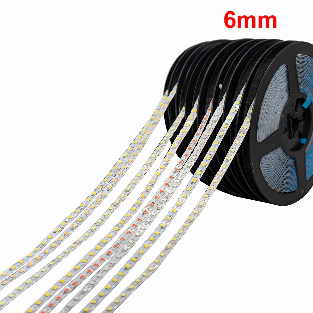 6mm DIY Led Strip For Neon Tape Light DC12V 2835SMD 120LED/m for Neon Sign Letter Flexible Foldable 