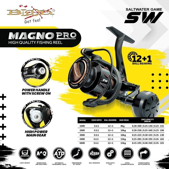 Reel Blood Magno Pro Saltwater Game Terlaris