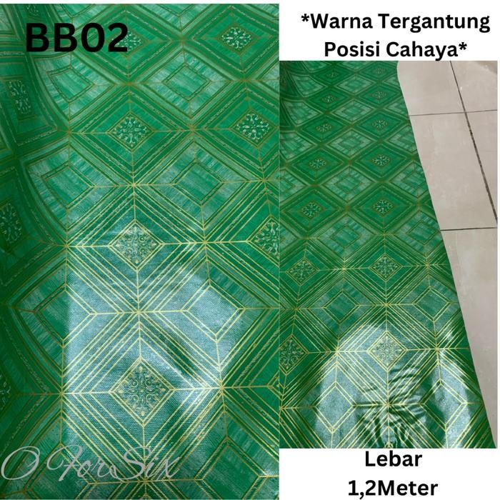 (New) (Roll 20 Meter) Karpet Plastik/Perlak Lantai/Meja/Karpet Lantai Plastik Lebar 1,2 Meter