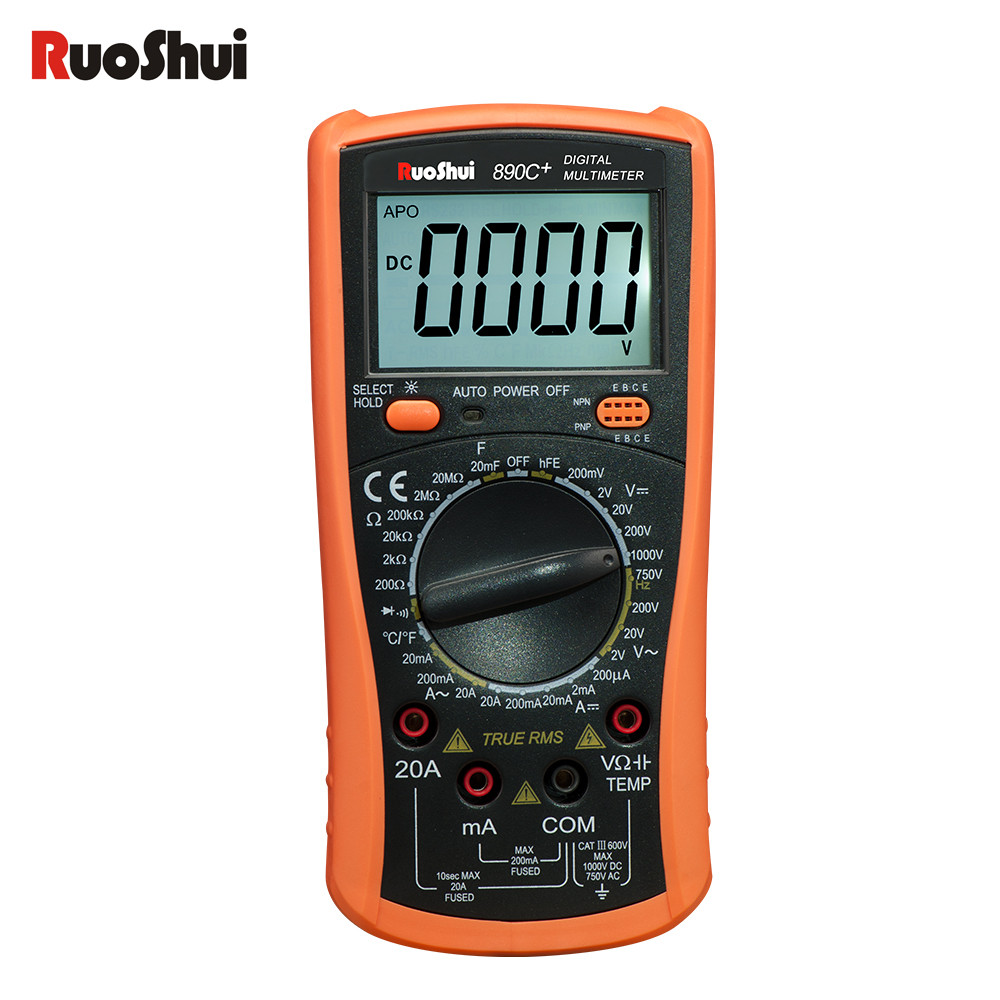 Ruoshui Vc890C+ Multimeter True Rms Professional High Accuracy Digital Multimeter With Shockproof