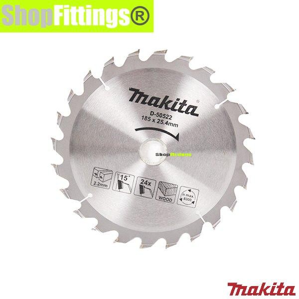 Milwaukee Power Tools - Makita Mata Circle Gergaji Kayu 7" X 24T Circular Saw Blade D-50522