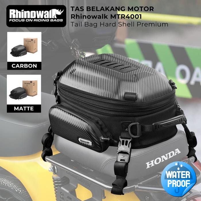Tas Belakang Motor Rhinowalk MTR4001 Tail Bag Hard Shell Premium