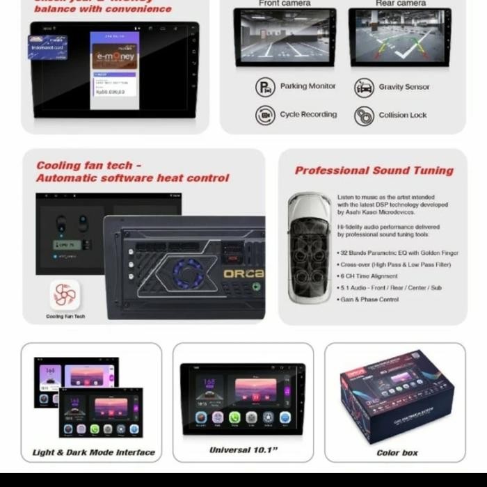 ANDROID ORCA ADR-9988 PRO+ GEN2 "10 NFC RAM 6GB/256 ROOM