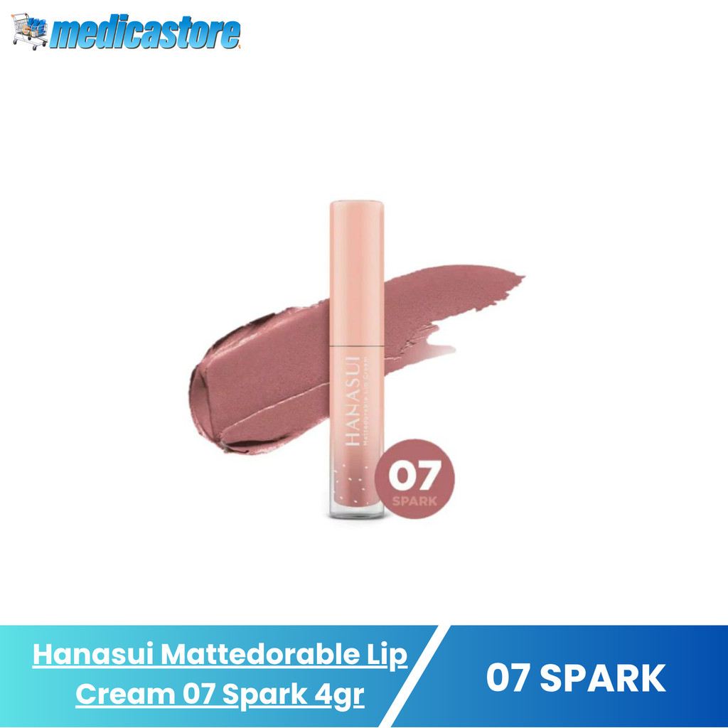 HANASUI Matted Lip Cream No. 07 Spark 4gr - Lipstik Cair Tahan Lama