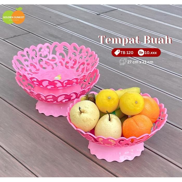 TEMPAT BUAH PIRING BUAH WADAH SAJI BUAH MAKAN TB 120 GOLDEN SUNKIST