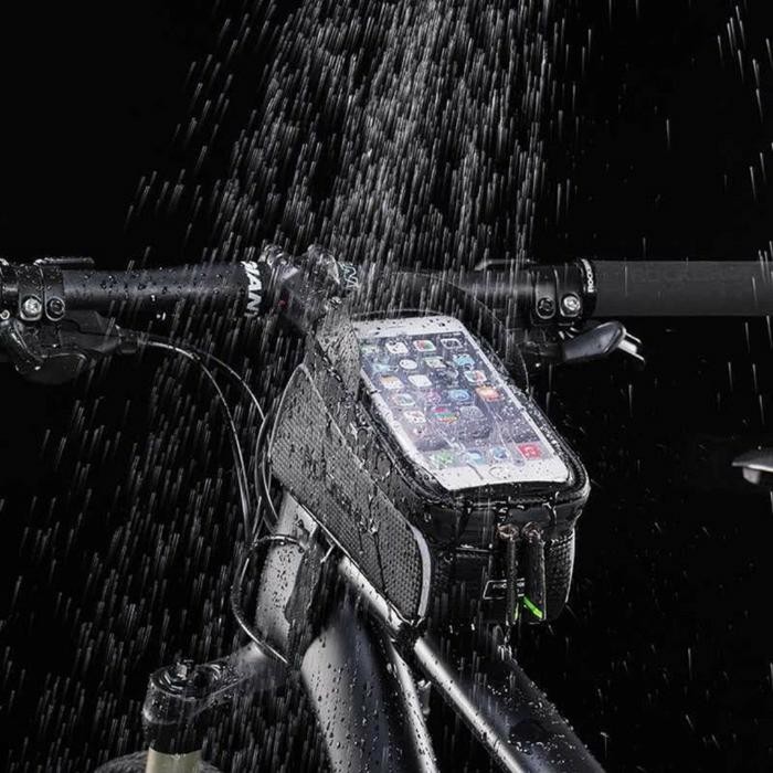 Polygon Bicycle - Tas Sepeda Original Rockbros Waterproof Tahan Air Untuk Hp Smartphone