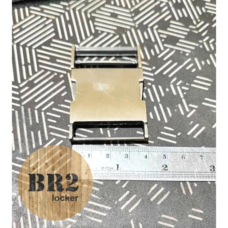 hr8k- Klip Tali Tas / Buckles / Kunci Sodok Metal 38 Mm Warna Atg