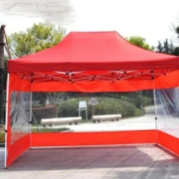 tenda lipat premium uk 3x4,5 ket besi 1,2 mm besi hellow