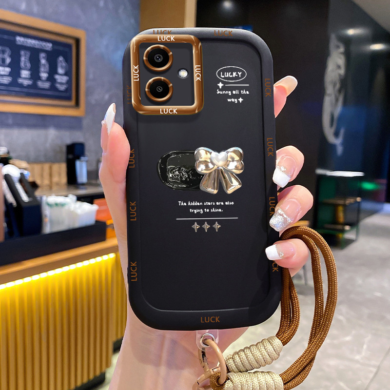 Casing Hp untuk Samsung A06 4G A05 M05 F05 A05s Case Casing HP Softcase silikon hitam yang dipersona