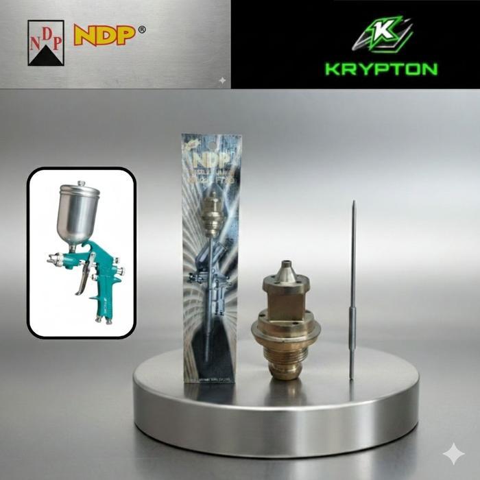NDP Mata Nozzle Dalam 0.8mm + jarum set spray gun type F-75G / F75S ( ( universal ) 100% mata Nozzle
