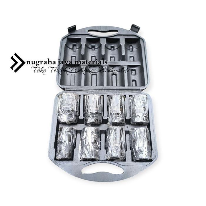 Mata Kunci Socket Impact 24 - 41 Mm Set 8 Pcs Tjap Mata Shock Impact 1 Inch Deep Impact Socket