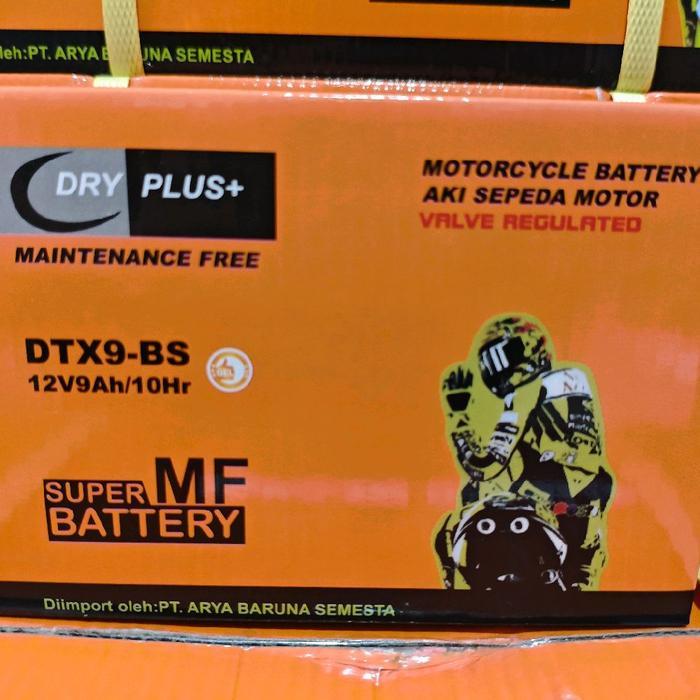 Aki Motor Kawasaki Ninja 250FI, Ninja 250R YTX9-BS Dryplus Aki kering
