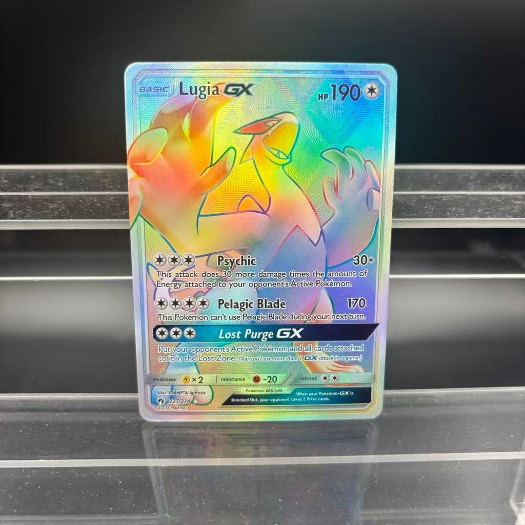 DIY PTCG Collection Cards Sylveon Mimikyu Lugia Rayquaza GX Self Made Single Card Classic Game Anime