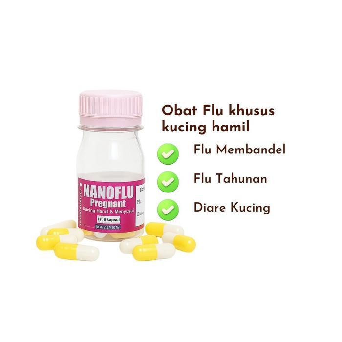 NANOFLU PREGNANT OBAT FLU KUCING KHUSUS KUCING HAMIL PATEN DAN AMAN UNTUK JANIN