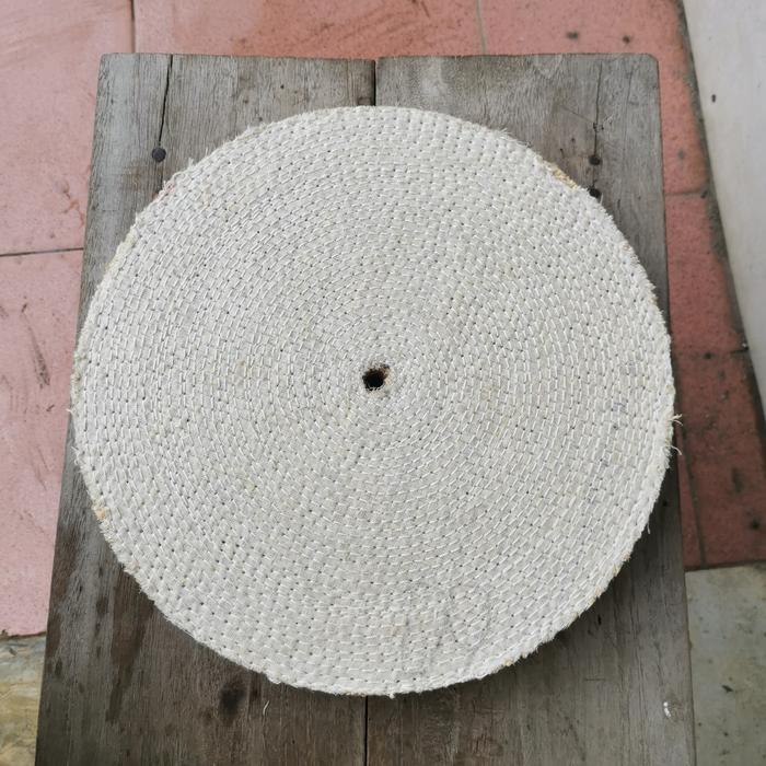 Roda Poles Sisal 10 Inch Tebal 3 Cm / Kain Serat Nanas Sissal