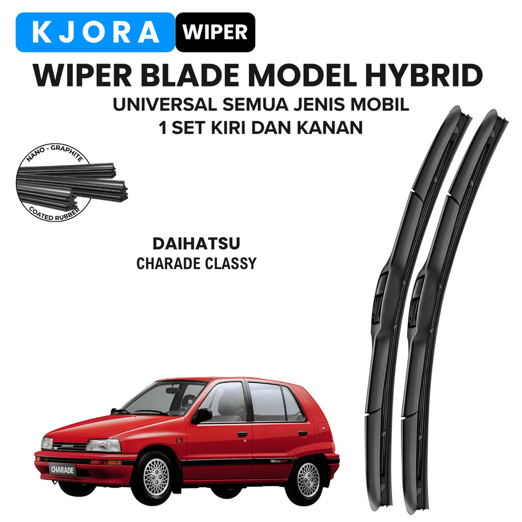 Wiper Daihatsu Charade Classy Hybrid Kaca Depan Mobil