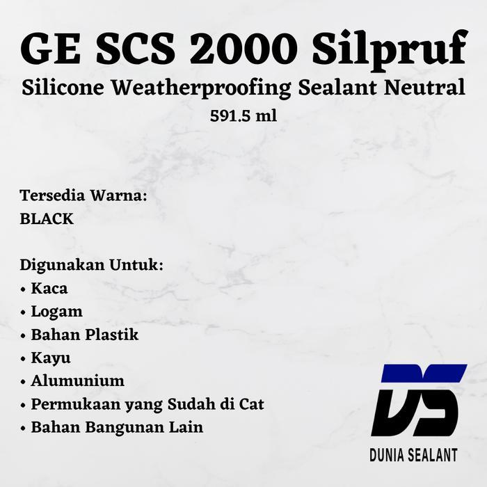 Ge Scs 2000 Silpruf Silicone Weatherproofing Sealant Neutral #Gratisongkir