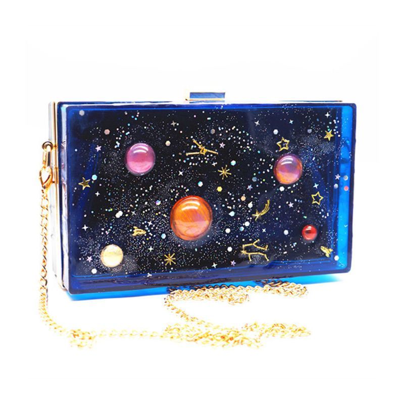 Shaker Clutch Bag Silicone Mold Set Rectangular Bag Making Mold Dynamic Liquid Quicksand Resin Bag