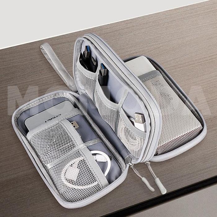 Tas Handphone / Tas Powerbank / Travel Organizer / Pouch Hp Tas Gadget Travel Organizer Pouch