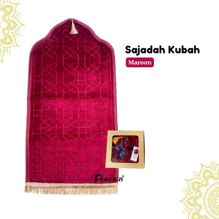 Sajadah Kubah Mini / Sajadah Tebal / Sajadah Kubah / Sajadah Busa / Hampers Sajadah - MAROON