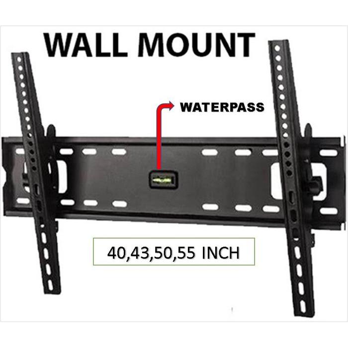 (PROMO) BRACKET TV 40-65 INCH TILT FLEXIBLE 15 WATERPASS FISHER KE TEMBOK BAUT2 & RING VESA
