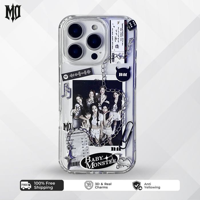 HEMAT [morveil] Luxe - BABYMONSTER KPOP CASE HP IPHONE ANDROID casing resin unik aesthetic keren