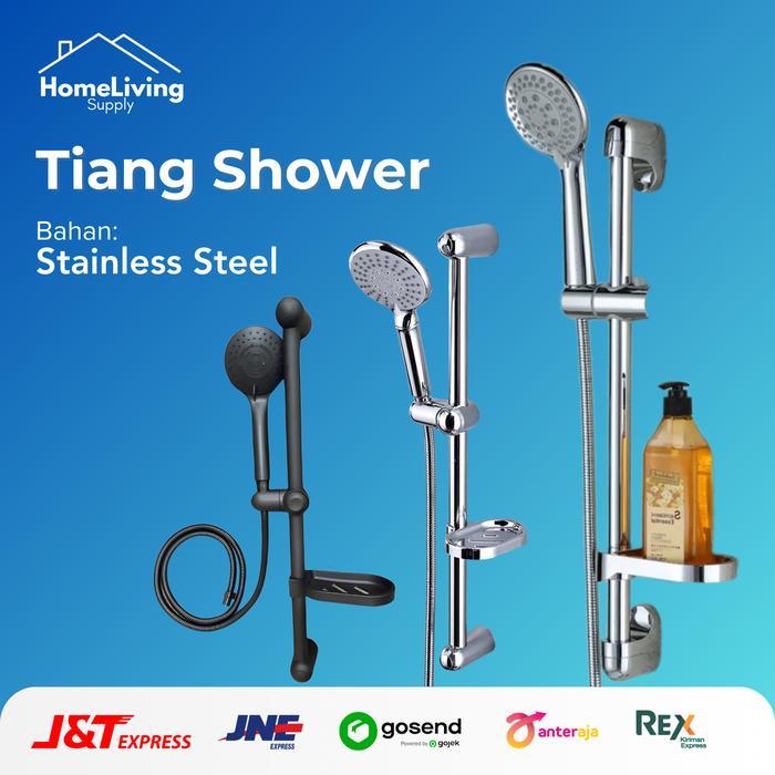 Onda - Shower Tiang Stainless /shower mandi /Selang shower