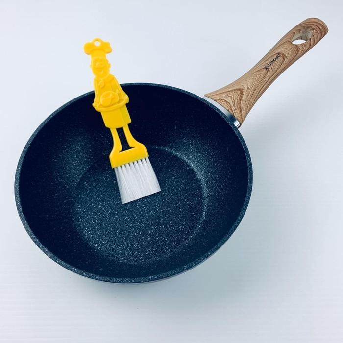 YOSHIKAWA TEFLON/YOSHIKAWA MARBLE PAN 26CM MD-260-01 ANTI LENGKET