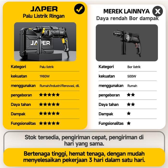 Promo Cod Japer Bor Listrik Mesin Bor Palu Listrik Rotary Hammer Untuk Bobok Beton Tembok