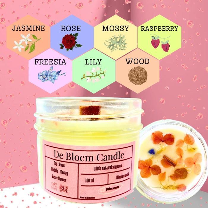 DE BLOEM CANDLE-lilin aromatherapy-scented candle