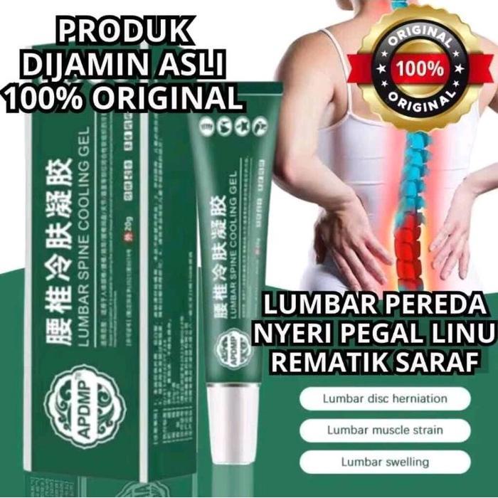 Baru [PAKET 3 PCS] APDMP Salep Lumbar Asli Cream Lumbar Cina Original Lumbar Cold Compress Gel