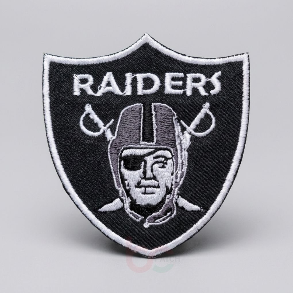 BCP-R1234 NFL LAS VEGAS RAIDER OAKLAND SHIELD | PATCH BORDIR GAMBAR LOGO TEMPELAN/FASHION