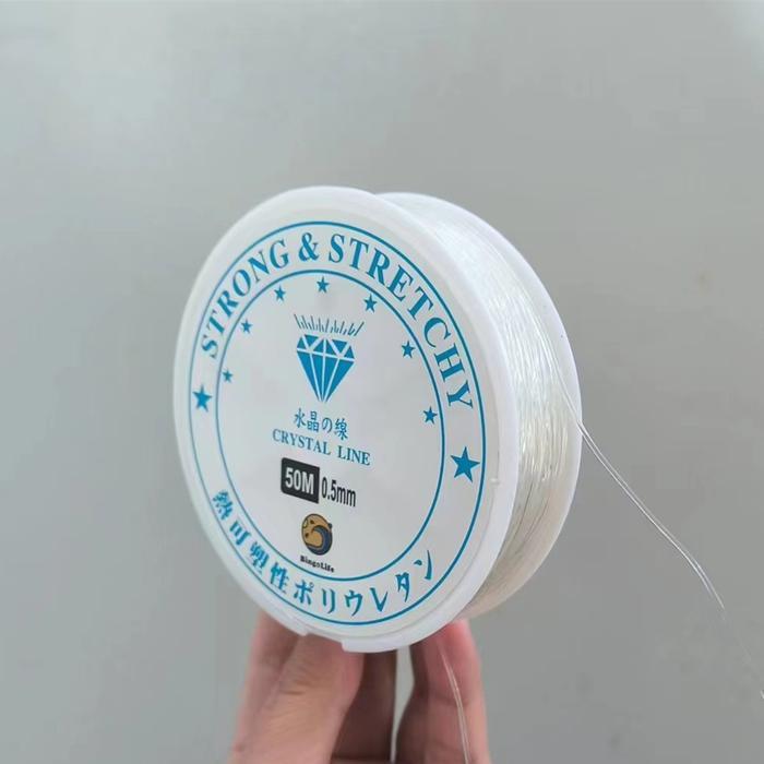 BingoLife Jepang Senar Elastis Untuk Gelang 0.4mm 100m Senar Gelang 0.5mm 100m Tali Gelang Elastis