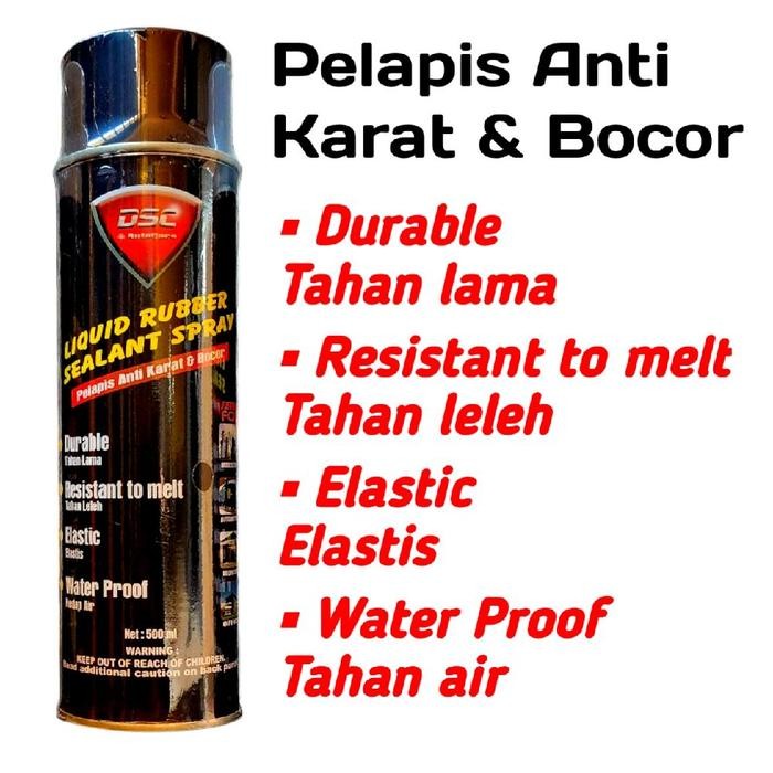 DSC RUBBER SEALANT SPRAY CAT ANTI KARAT / PENAMBAL ATAP BOCOR WATERPROOF