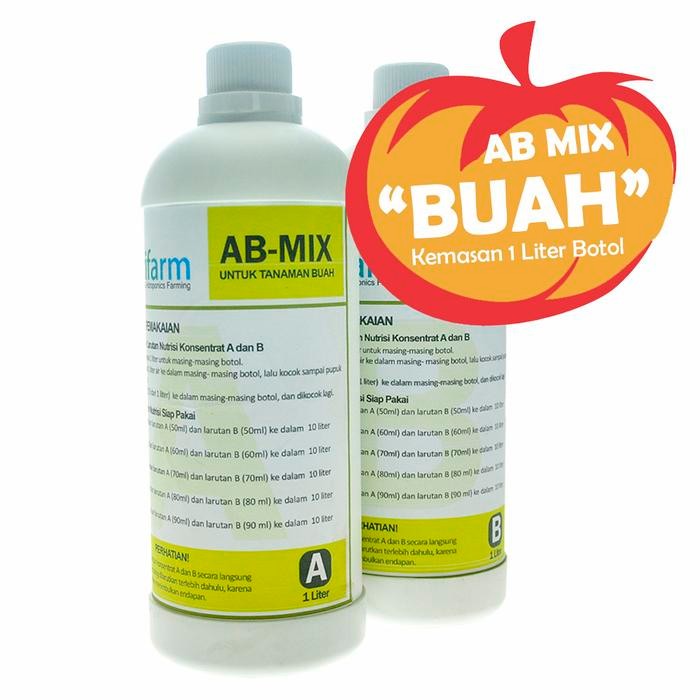 Promo Ab Mix 1L (Botol) Pupuk/Nutrisi Hidroponik Tanaman Buah (10357) Terlaris