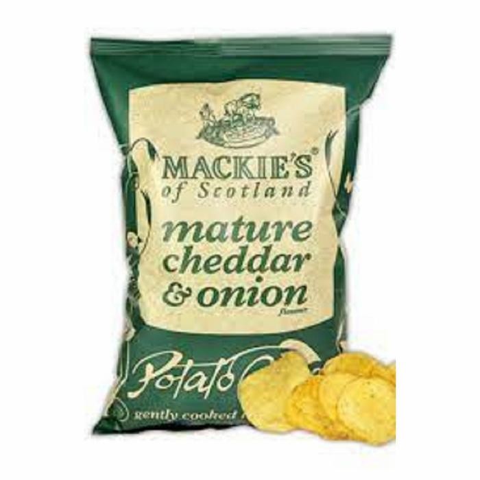 

MACKIES POTATO CHIPS MATURE CHEDDAR & ONION 150GR