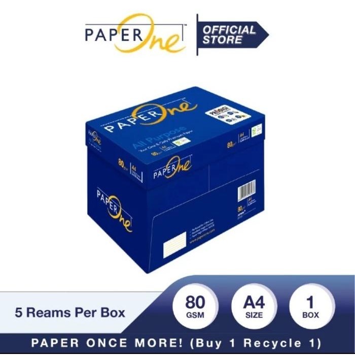 

NEW PRODUK PAPERONE KERTAS A4 80GR ALL PURPOSE 1 RIM (500 LEMBAR) KERTAS HVS WARUNG ARA67