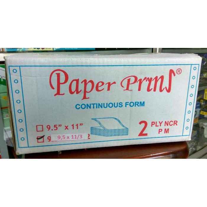 

NEW PRODUK CONTINUOUS FORM PAPER PRINS 9.5"X11"/3 - 2PLY WARUNG ARA67