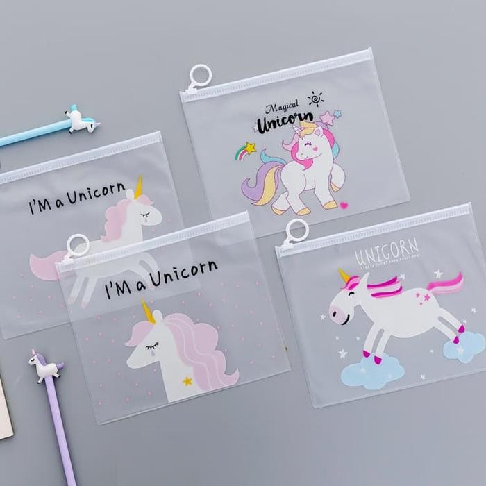 

Tempat Pensil / Zipper Bag Edisi Unicorn Imut