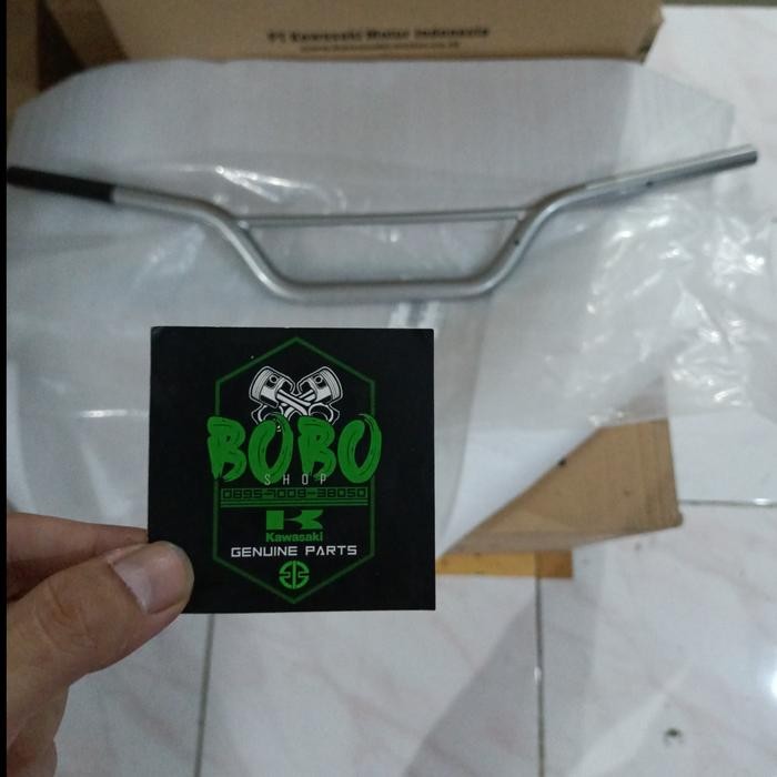 handle stang setang stir klx140 klx 140 silver original