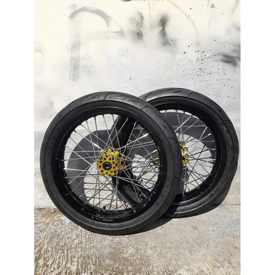 Paket Roda Supermoto Crf Velg Rossi 250/300 Ring 17 Murah