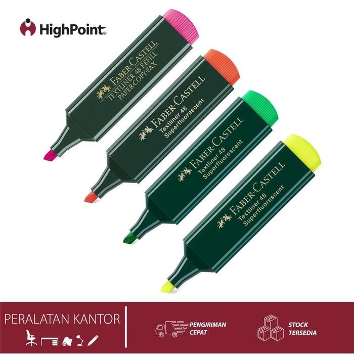 

Faber Castle 48 Textliner Multicolor Flourescent Highlighter Original (12pcs)