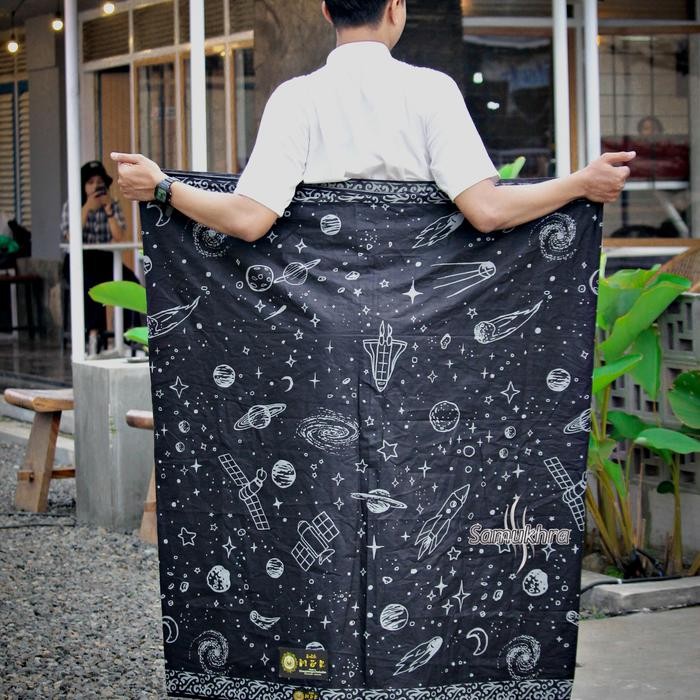 ASLI sarung batik sarung tretan muslim motif galaxi READY STOCK
