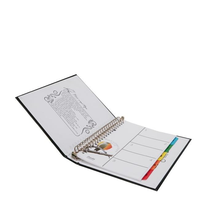 

Bantex Multiring Binder 20 Ring 25mm A5 Black Winged Myna Black 1329 39